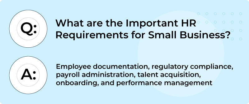 Important HR Requirements for Small Business