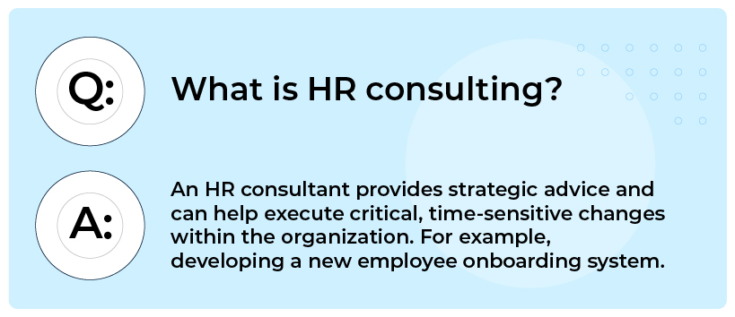 What is HR consulting