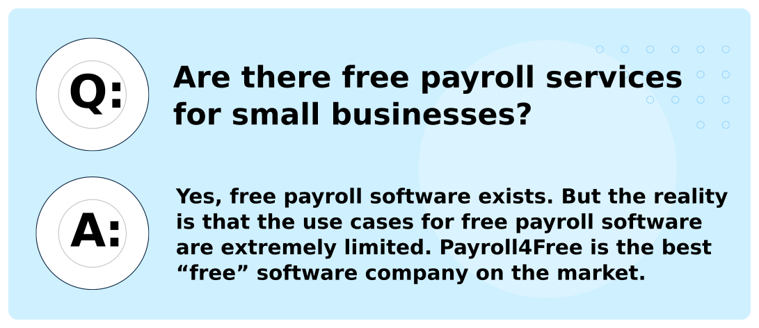 Are there free payroll services for small businesses