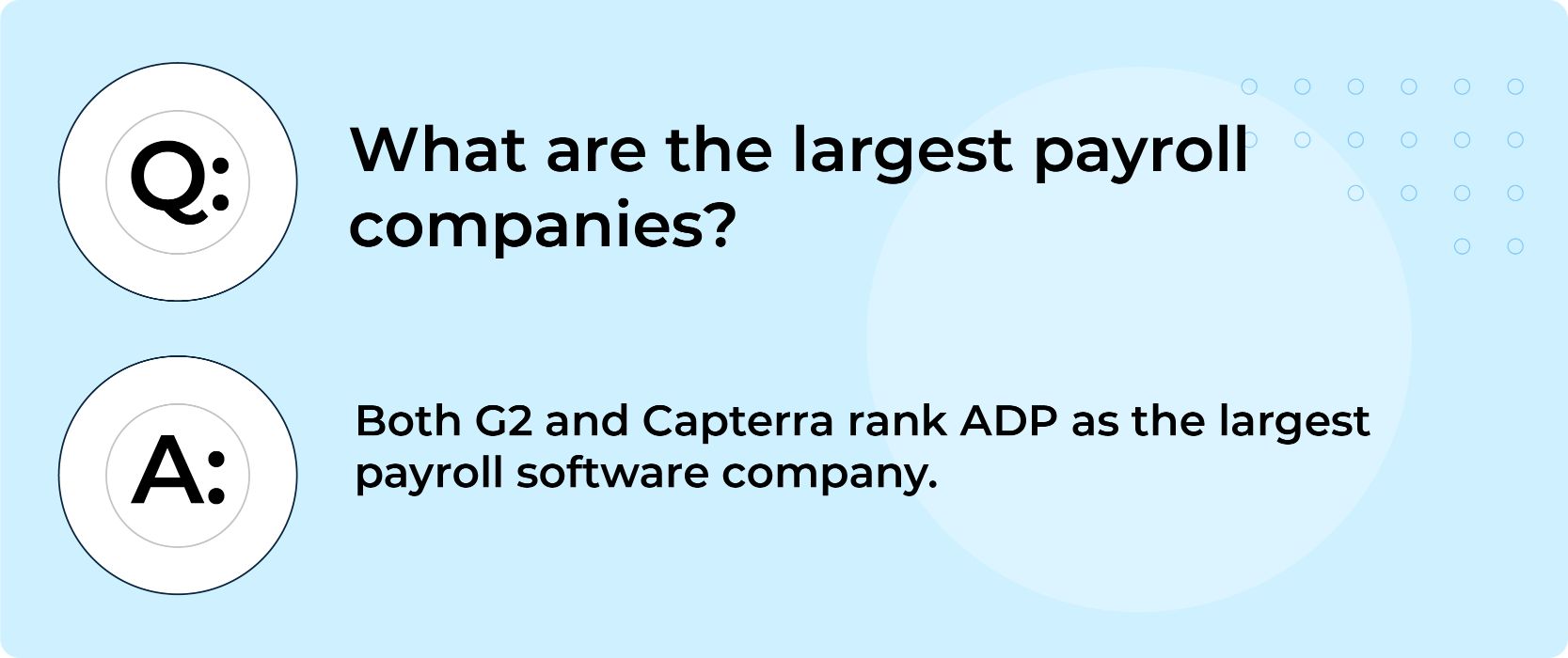 Who is the largest payroll company?
